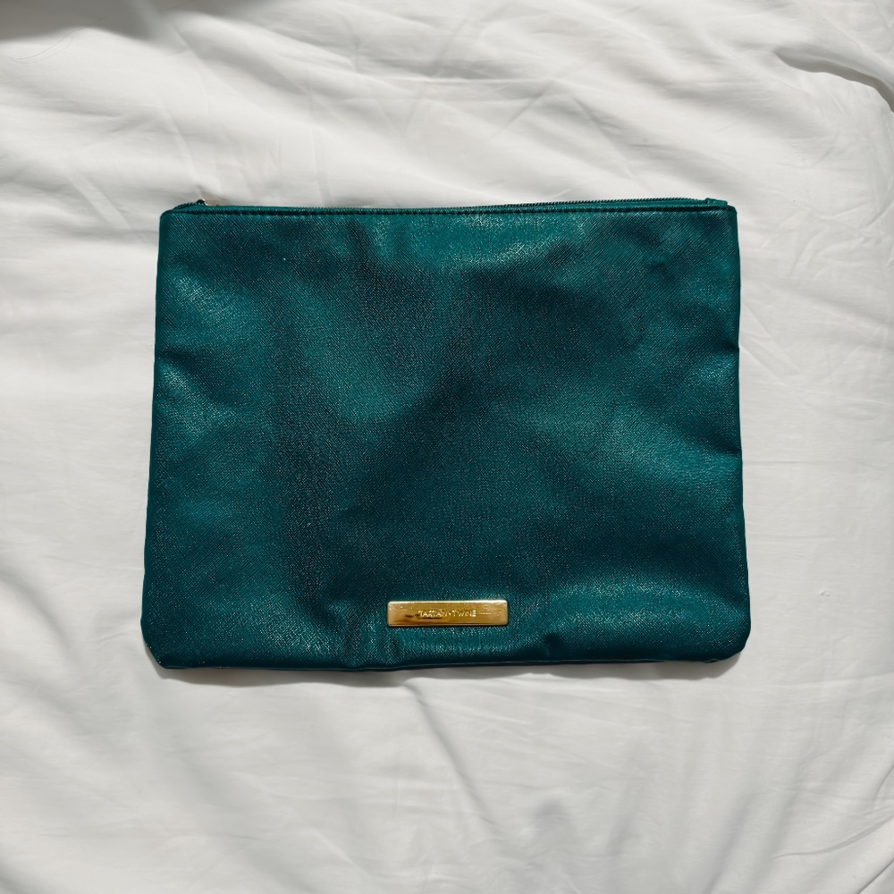 Ulta Tartan & Twine Emerald Green Makeup Cosmetic Pouch